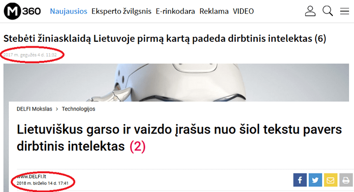 delfi.lt: Stebėti žiniasklaidą Lietuvoje pirmą kartą padeda dirbtinis intelektas