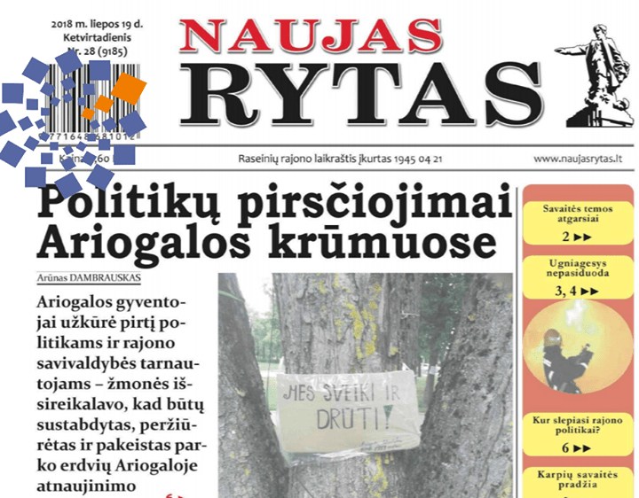 Raseinių rajono laikraštis „Naujas rytas“ ir vėl mus džiugina pirmojo…