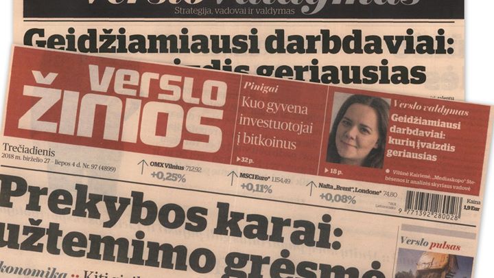 Šiandienos „Verslo žiniose“ nepraleiskite straipsnio apie „Mediaskopo“ atliktą „Geidžiamiausio darbdavio“…